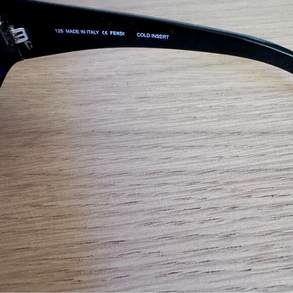 Authentic Fendi vintage Y2K Black and Silver FF logo Sunglasses - Picture 7 of 12